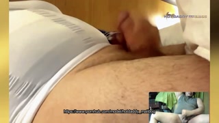 Video Call JackOff: Two Buddies Stroke Together from Afar