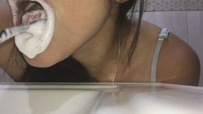 Brushing your teeth