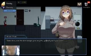 THE BEST NERDY BRUNNETE SEX IN THIS GAME - PEEPIMG DORM MANAGER