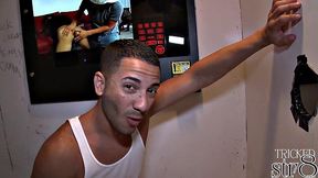 Gullible straight guy trying gay gloryhole