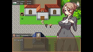 Impregnate my harem farm [ BREEDING HENTAI game ] Ep.37 fucking the BLONDE PREGNANT MILF again !