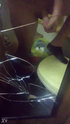 My stroking my cock