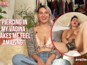 Ersties - Hot German Babe Plays With Latex and Her Pussy