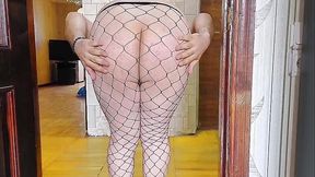 Stunning Sissy Dancing Sensually Under Red Neon Glow