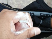 STROKING BIG TOP DICK