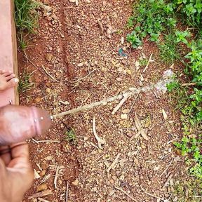 Cute little penis having fun outside. Virgin cock. Sexy cock