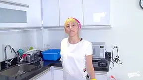 Sexy Colombian, Alex Moreno And Juana Maria In Sexy Blonde Colombian Maid Gets Fucked By Boss On The Floor