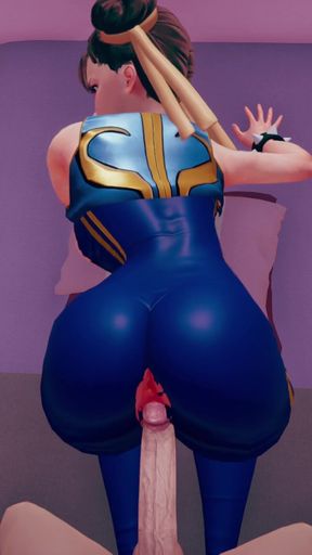 Chun Li Leaves Fortnite for Some Fun in Doggy POV