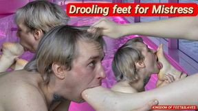 Drooling feet for Mistress (HD 720p MP4 )