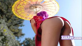 Gallivanting Tiny Asian Geisha - Avery Black