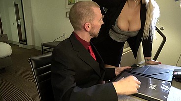 Misty Renn gets fucked after a meeting in the office