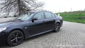 Sexy Blonde Teen Gets Picked up and Fucked by Dirty Old Man