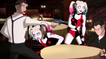 sexy teen HARLEY QUINN bat hit BALLBUSTING goons 2 nutshots