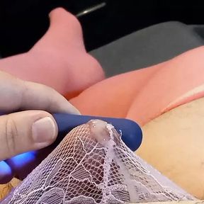 Cumming in lace panties