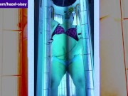 Chub Sissy in a Tanning Booth!