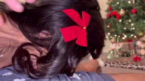 Sexy Latina Christmas Deepthroat Face Fuck (Hoby Buchanon)
