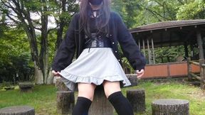 Cute Transgender Honoka Masturbation And Ejaculates In Outdoor Exposure