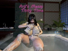 Arji's Messy Titty Time
