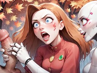 Autumn Milk Squeeze: Robot's Enjoyment Eruption