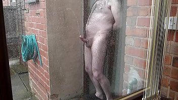 Pissing And Cumming In The Rain