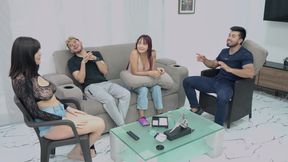 Bi Quartet! College Girl, Amateur Quartet Swingers