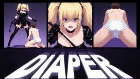 Boss Bathroom Diaper Check: Leather Couch Cruel Fuck