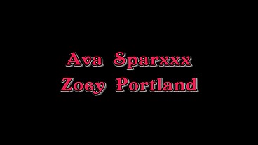Zoey Portland and Ava Sparxxx Lesbian Masturbation