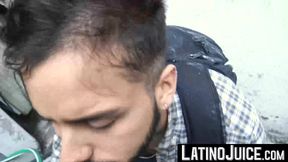 LatinoJuice.com - Bearded hottie Antonio showered on his face by my sticky load of cu