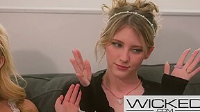 Friends Help Blondie Have A 3some Orgy For The 1st Time - Coco Lovelock, Melody Marks And Josh Rivers