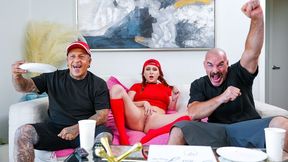Stacked delivery girl fucked in a fetishy way