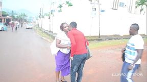 An orgy fuck between two guys and a pretty girl during the preparation for the Easter party in Cameroon after leaving the church. to see on African Street thug