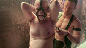 Ass and cock tied up for uncle by his Mater at Darklands