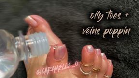 oily toes + veins poppin