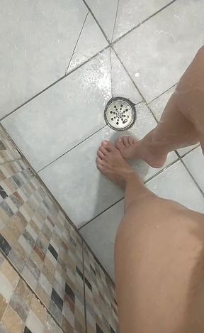 A Warm Bath Before Slipping on Cock