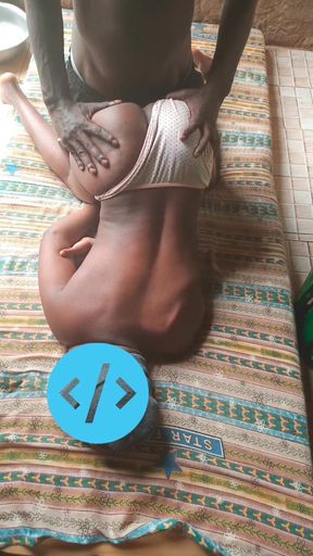 I Fuck This Black Ebony Girl in Doggy Style and She Cums