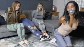 Daisy, Emma, Brook & Courtney in: It’s Quadruple the TakeDowns Beyond the Old Plaster Stores as Feisty Amateur Sleuths Battle Their Bonds to the Bitter End!