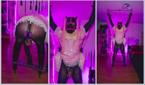 Sissy Maid Self Bondage Predicament