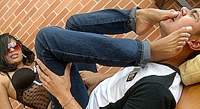 Foot slapping is Marcela's fetish