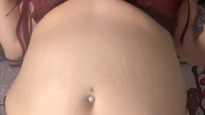 Big Belly Play In Sexy Lingerie