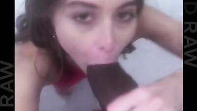 BLACKEDRAW Riley Reid Rims Black Stud in Hotel Room