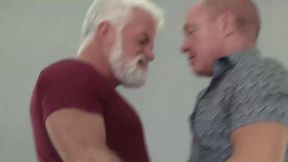 Older Man On Man Bareback Action