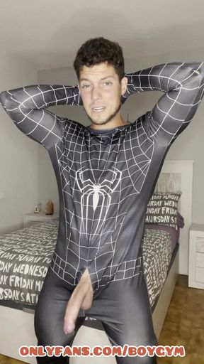 My Big Cock Cums with No Touchspiderman Suit