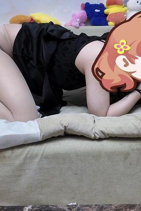 Slutty Asian Femboy in Qipao Gets Red Ass Spanking, Deep Doggy Pounding &amp; Merciless Fucking Machine Training