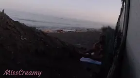 FLASHING my COCK in front of my STEPDAUGHTER in a PUBLIC BEACH and she HELPS me CUMSHOT in front of everyone - REAL SEX RISKY #2