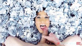 ”Sensual sex with an amazingly stunning all-natural babe”