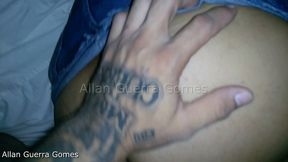 india dos peitos grandes naturais e bunda empinadinha com o lutador de mma allan guerra gomes