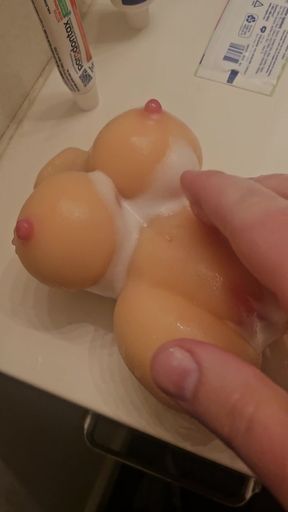 Fuzzy Femboy Plays With Favorite Toy Before Shower