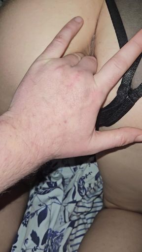 Fingers in the ass before being DP fucked