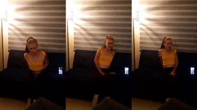 Lush Latina teen gets vibrating toy orgasm on camera