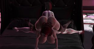 Andrea gets stretched raw by massive futa dick in second life